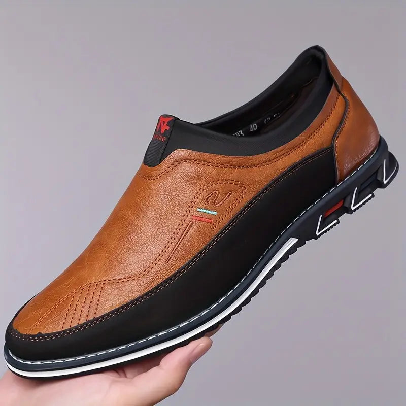 Daron - Mocasines Antideslizantes De Cuero