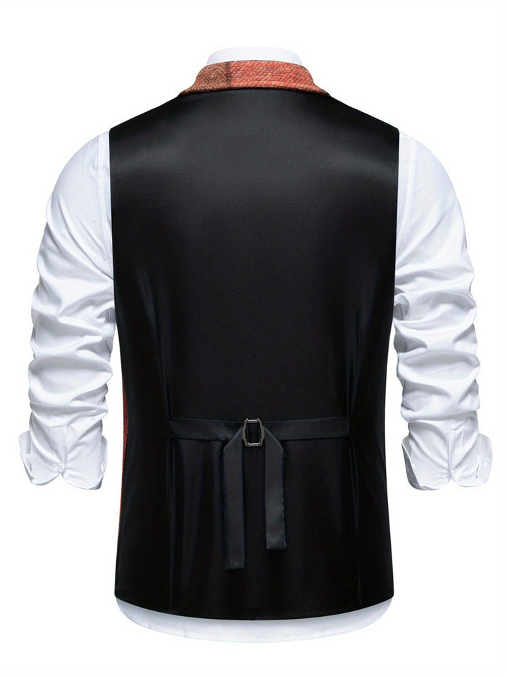Mladen - Chaleco Vintage De Traje Con Solapa Y Bolsillo