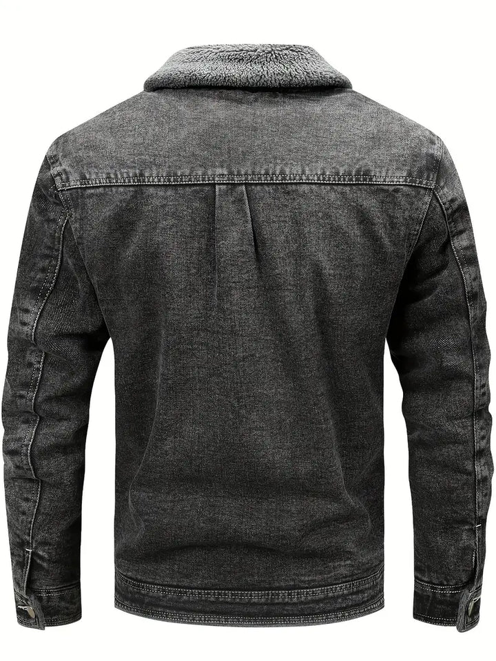Geoffroy - Chaqueta Vaquera Vintage Con Forro Polar