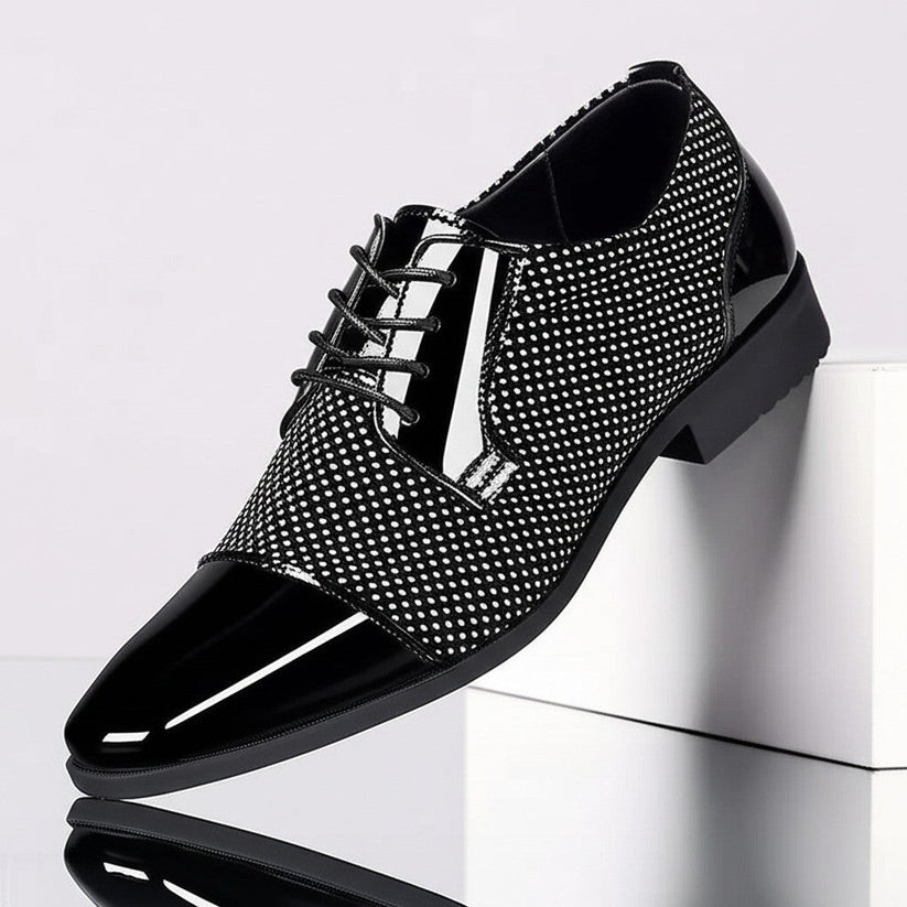 Dernard - Zapatos De Cuero Con Cordones