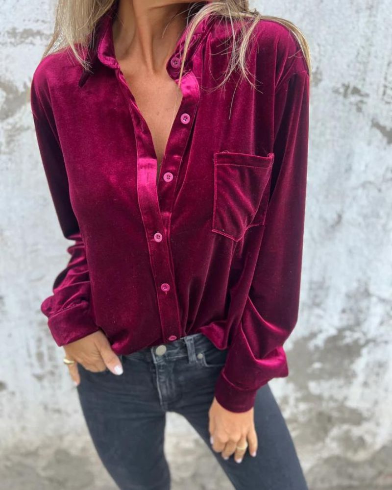 Arinka - Elegante Camisa de Manga Larga