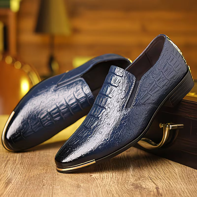 Natanor - Zapatos Informales Con Estampado de Cocodrilo