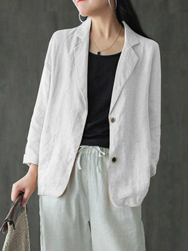 Herlinde - Elegante Blazer de Manga Larga