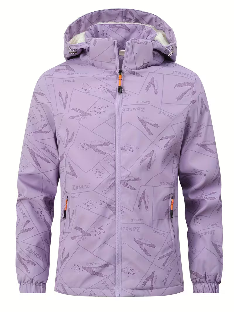Karan - Chaqueta Con Capucha Y Forro Polar