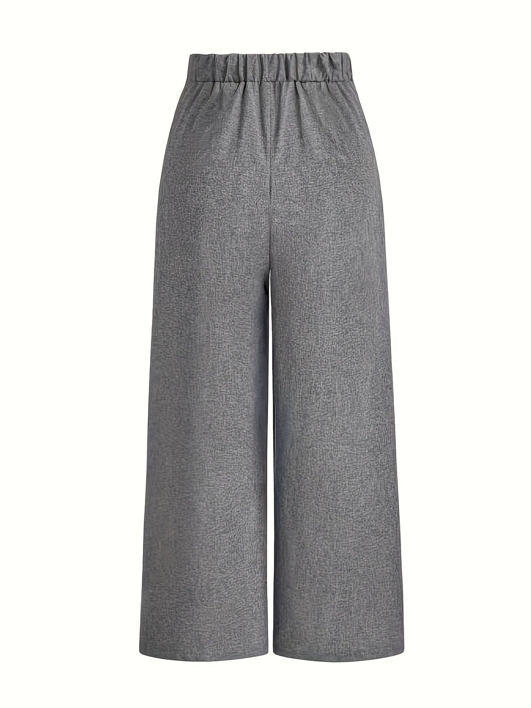 Nmelda - Pantalones De Cintura Alta y Pierna Ancha