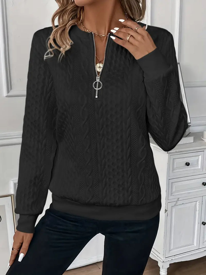 Karoline - Elegante y Cómodo Jersey Con Cremallera