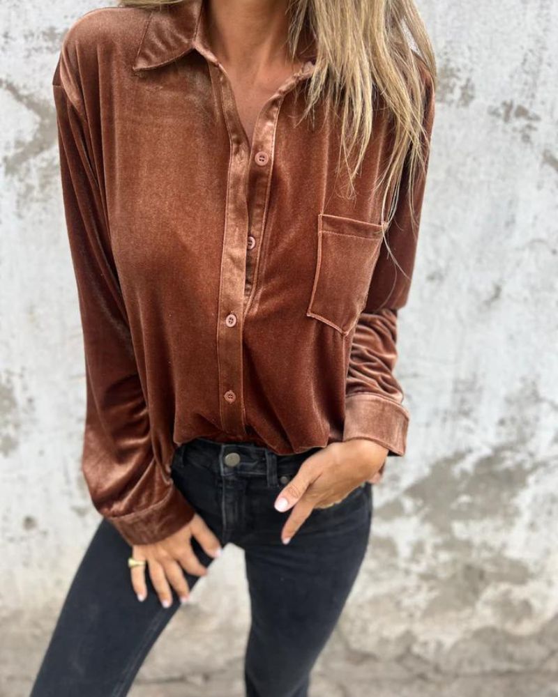Arinka - Elegante Camisa de Manga Larga