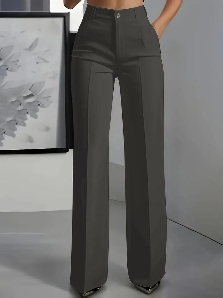 Hodit - Pantalón Elegante Elástico de Cintura Alta