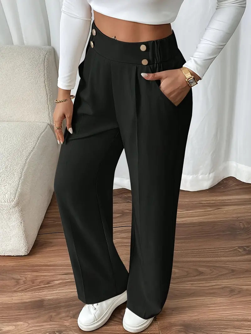 Orvella - Cómodos Pantalones Anchos Con Bolsillos