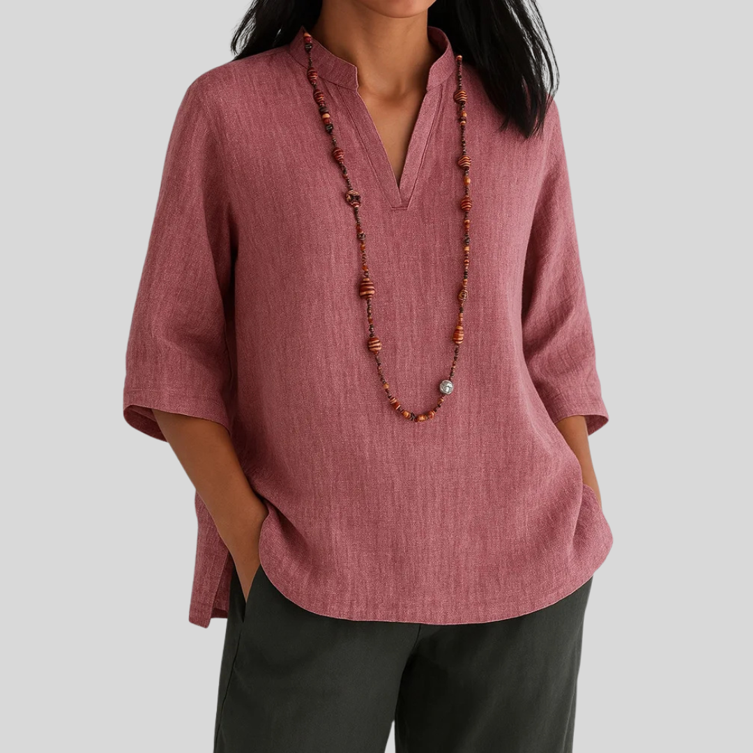 Bernice - Blusa Cómoda Con Cuello En V