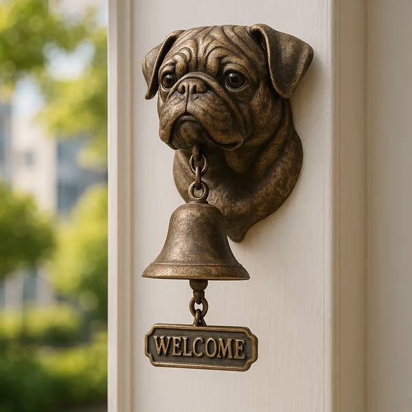 CharmBell -  Encantadora Campana con Forma de perro Para dar la Bienvenida