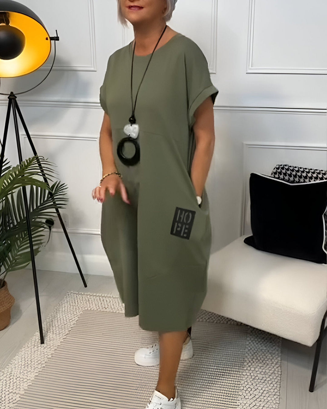 Jocelyn - Vestido Informal y Cómodo Con Bolsillos