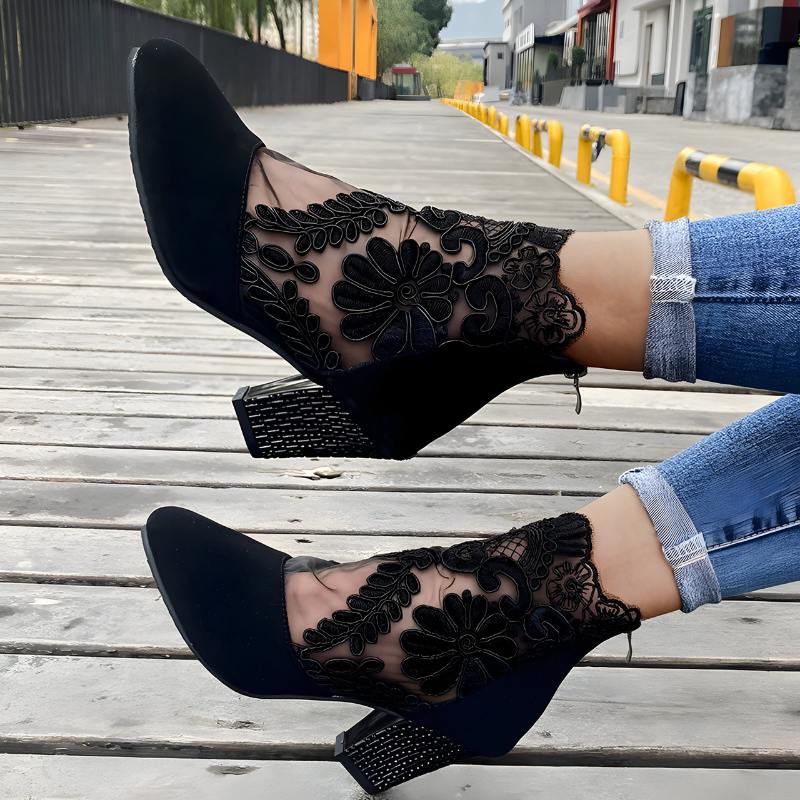 Elizaveta - Ortopédicos Patrón Floral Zapatos
