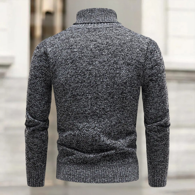 Laurin - Lujoso Jersey De Punto De Cuello Alto