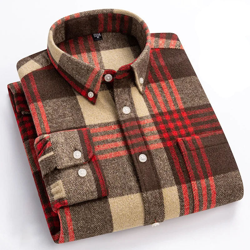 Hansamu - Elegante Camisa De Manga Larga Con Botones