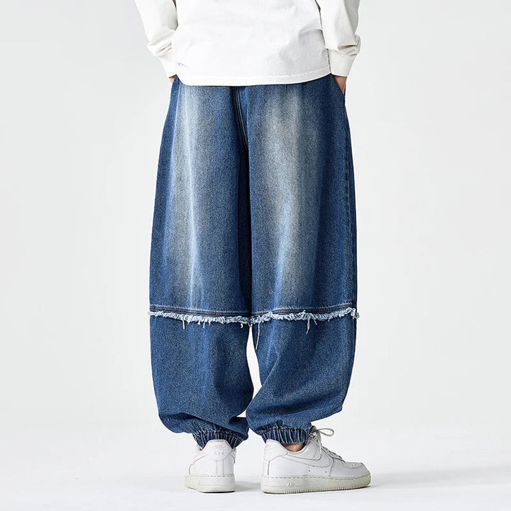 Brennan - Pantalones De Chándal Vaqueros De Corte Ancho y Elegante