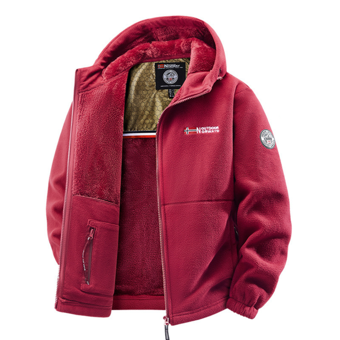 Hales - Chaqueta De Invierno De Lana Con Cremallera