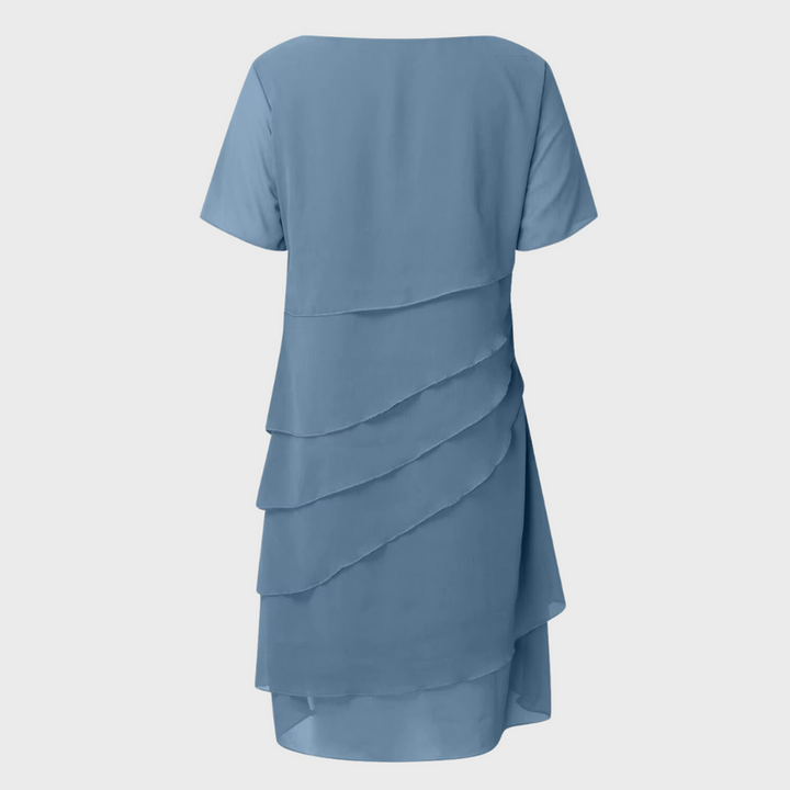 Wenke - Vestido de Gasa Plisado