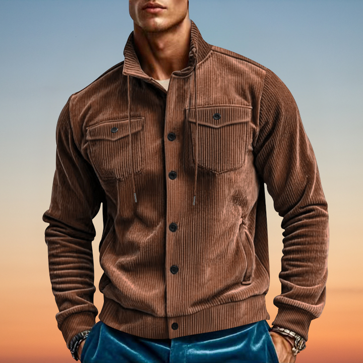 Larry - Chaqueta Con Solapa De Pana