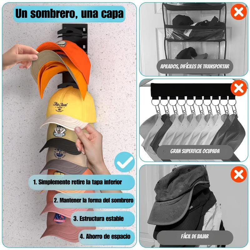 CapNest – Organizador De Gorras