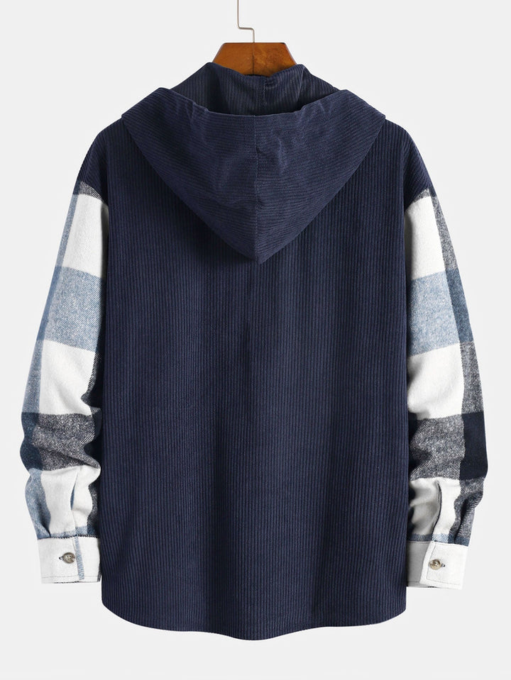 Gaston - Camisa con capucha de franela Ruit