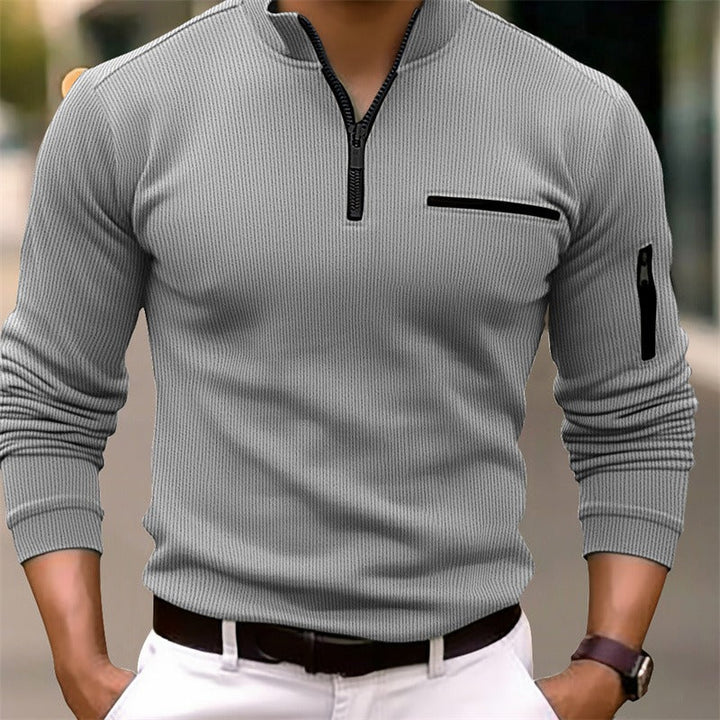 Talor - Camisa De Manga Larga Con Cremallera
