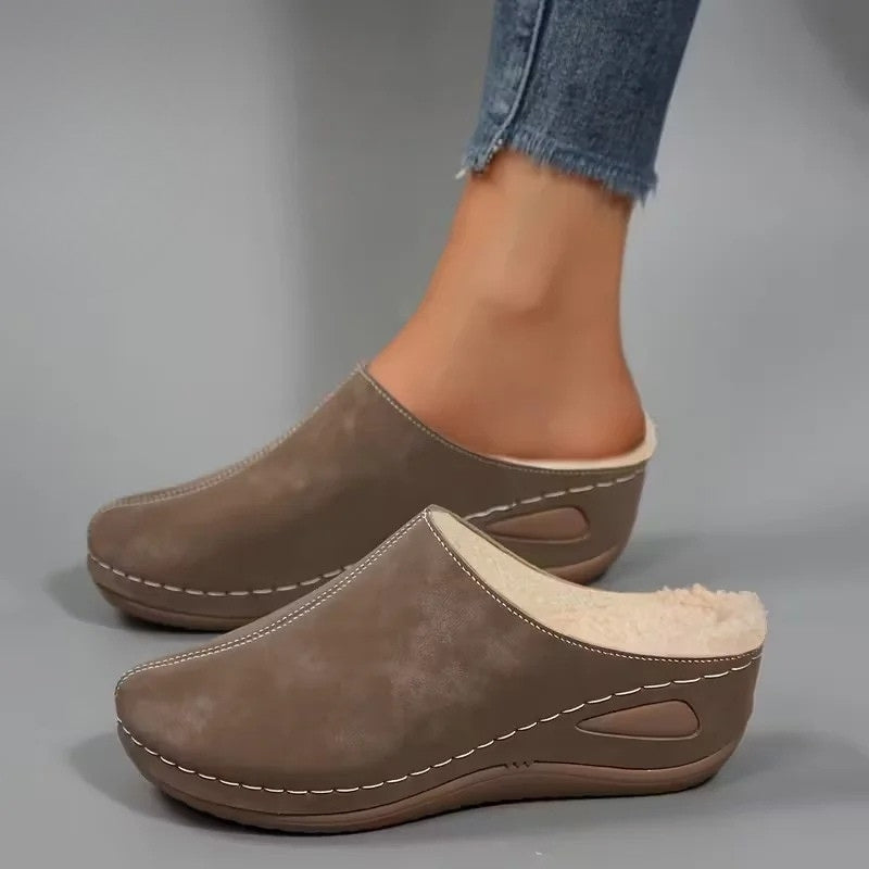 Lirona - Mocasines Cómodos Sin Cordones Con Forro Polar