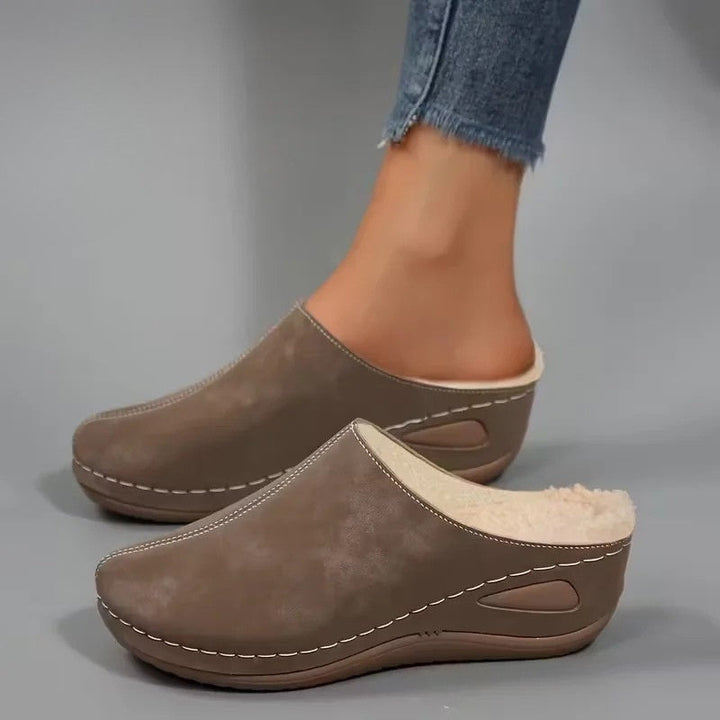 Lirona - Mocasines Cómodos Sin Cordones Con Forro Polar