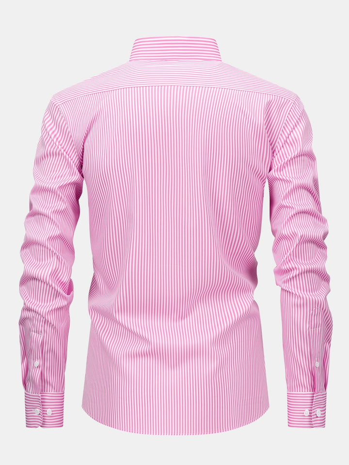 Corey - Camisa De Manga Larga a Rayas Con Botones