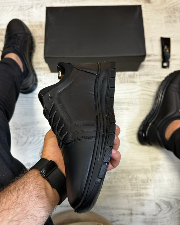 Steffen - Zapatos De Cordones De Cuero