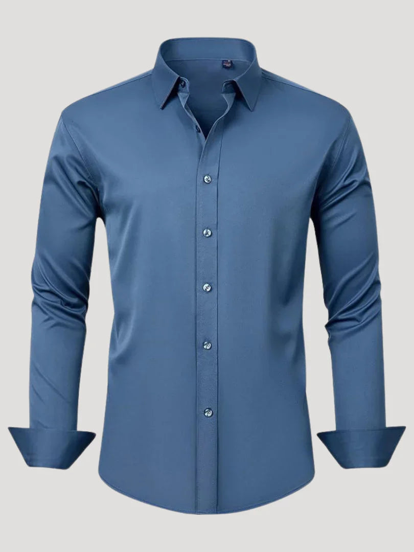 Bordon - Camisa Elástica Sin Planchar Con Botones