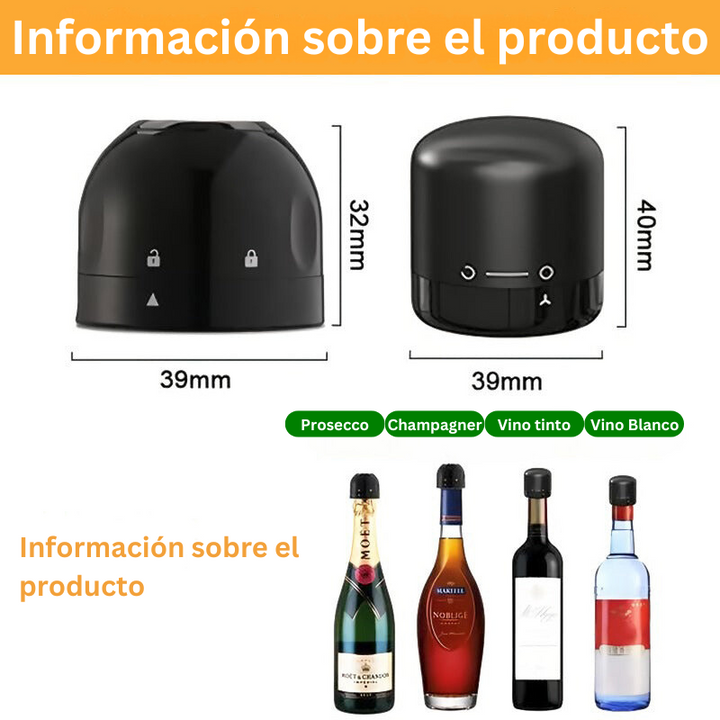 SealFlow - Apón Al Vacío Para Botellas De Vino