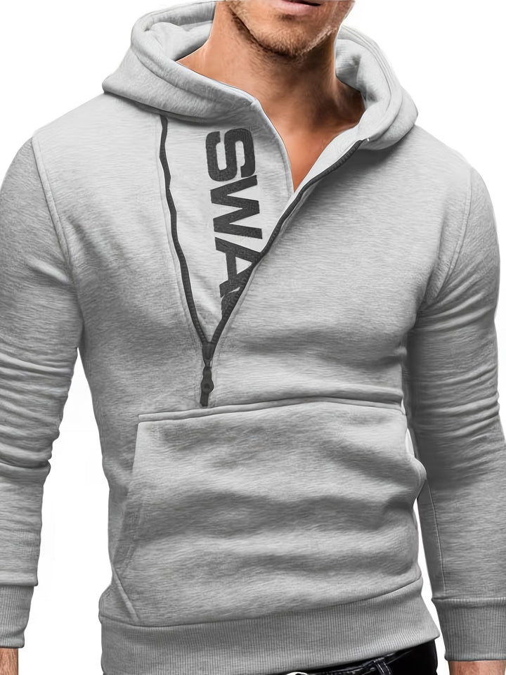 Erik - Sudadera Con Capucha De Manga Larga Y Corte Entallado