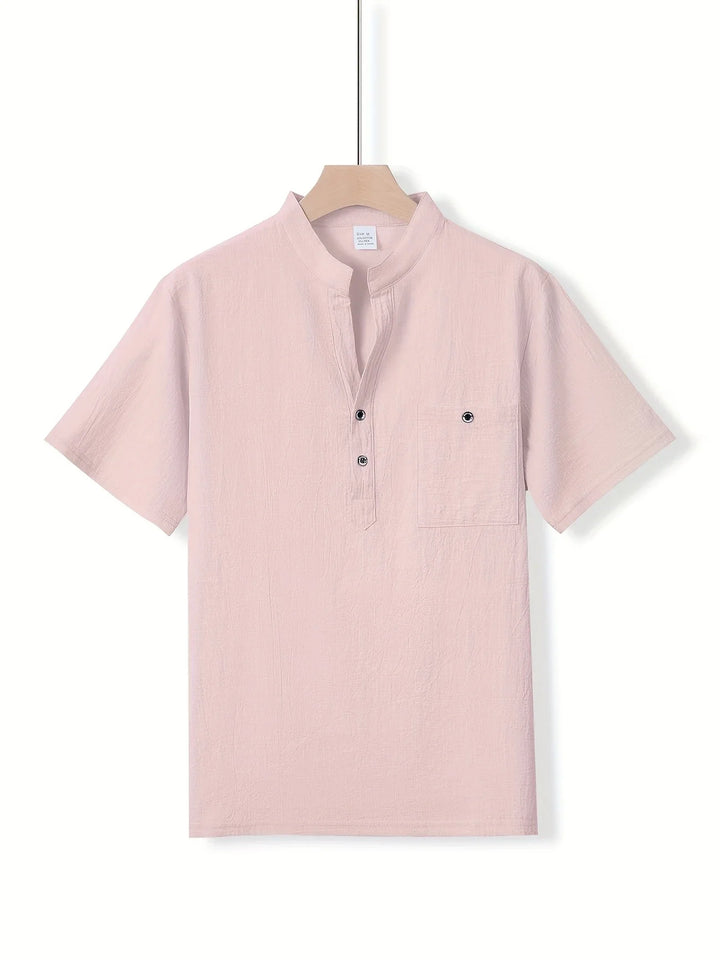 Markos - Camisa Informal De Manga Corta Con Botones