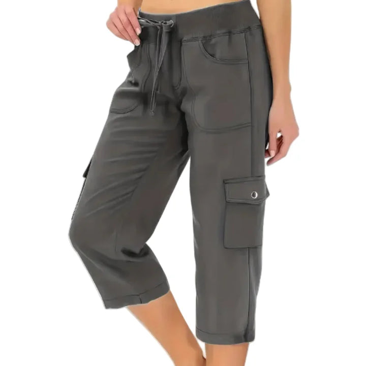 Mileni - Pantalón Capri Cómodo De Cintura Alta Con Prácticos Bolsillos