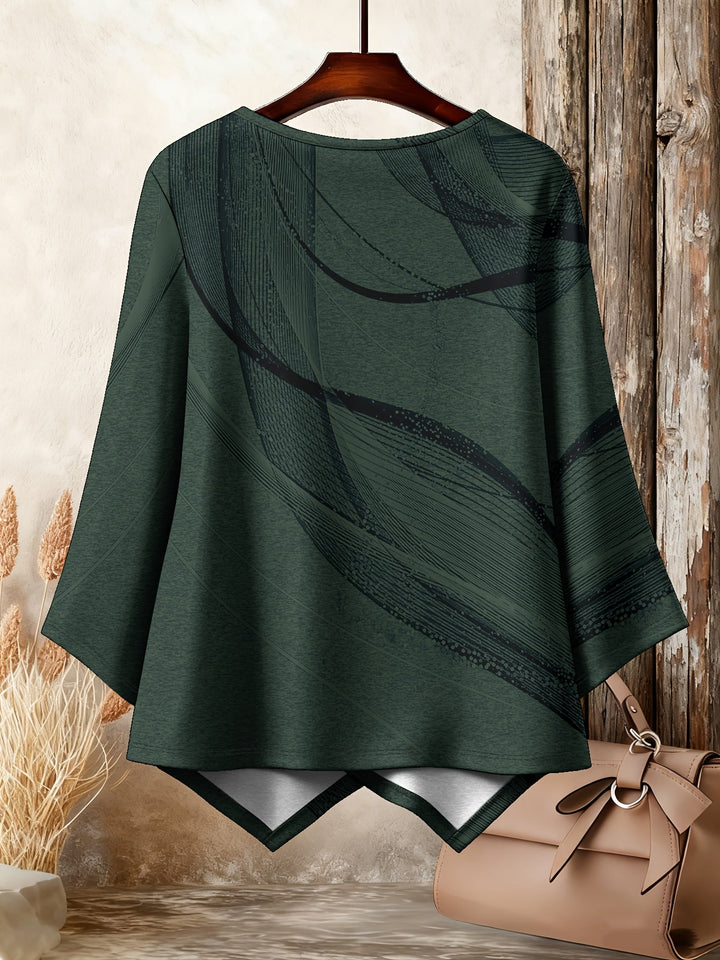 Galya - Camiseta Oversize Con Cuello Redondo