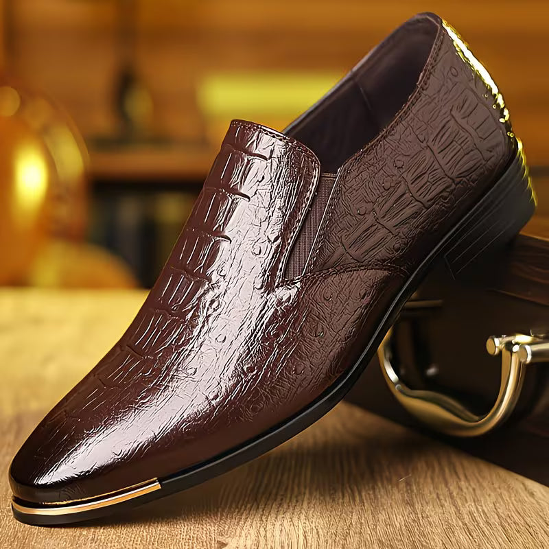 Natanor - Zapatos Informales Con Estampado de Cocodrilo