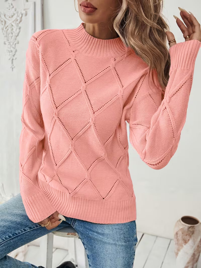 Filisha - Jersey De Punto De Cuello Redondo