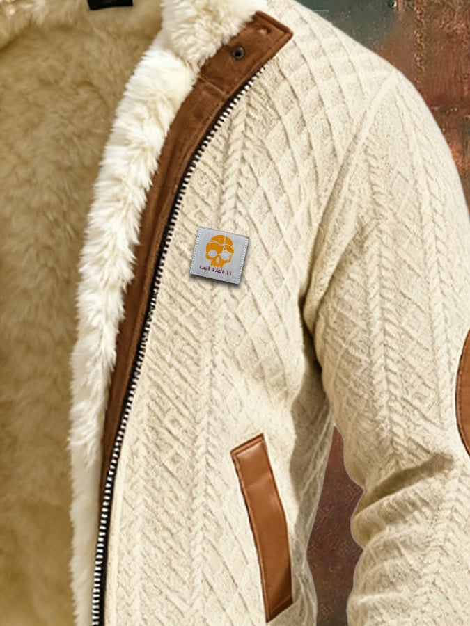 Claudio - Chaqueta De Punto Con Textura Retro
