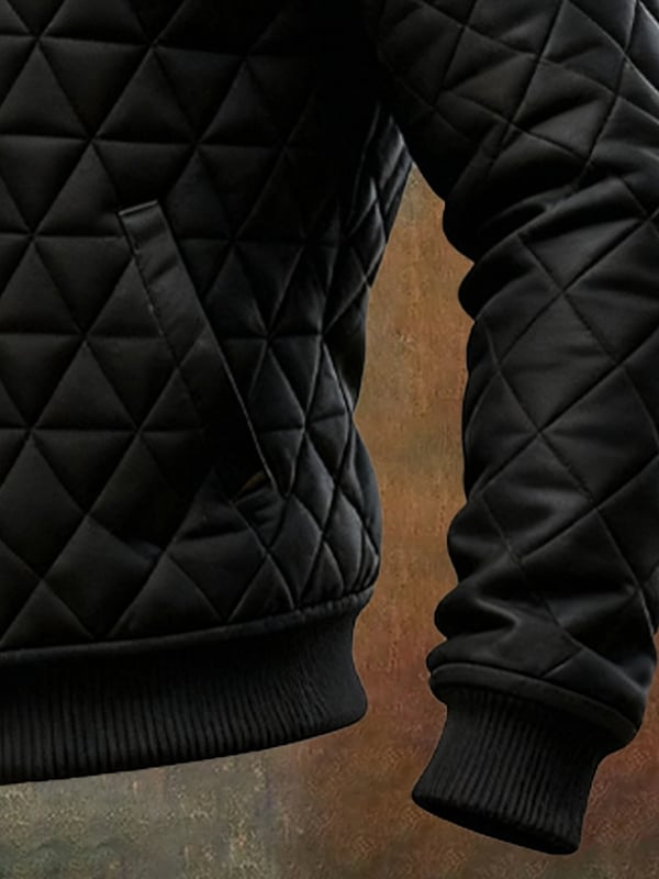 Jorginho - Chaqueta Para Exterior Con Patrón De Rombos Tejido