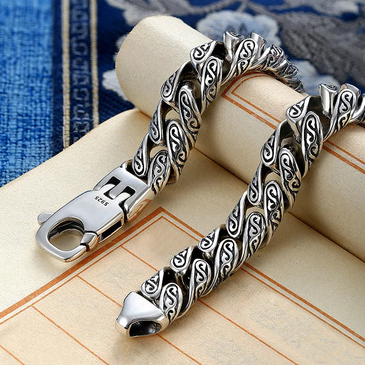 MotifLuxe - Pulsera de plata con Cierre Arabesco