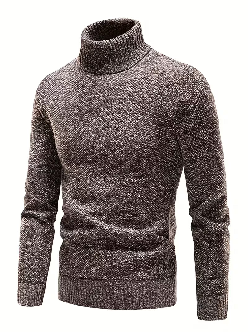 Wessam - Elegante Jersey De Punto Con Cuello Alto