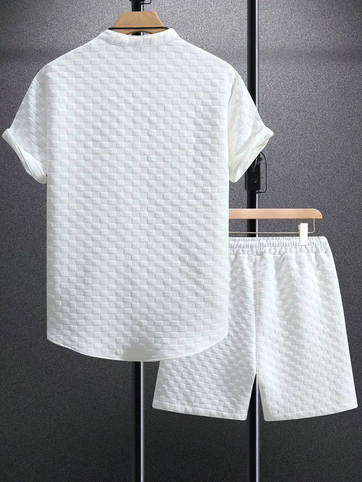 Zane - Conjunto Informal De Camiseta De Manga Corta y Pantalón Corto Para Verano