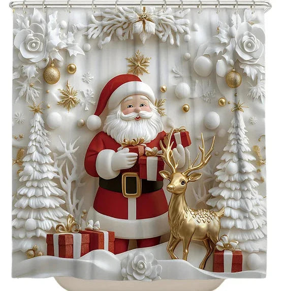 MerryBath - Alfombras de Baño y Cortinas de ducha Para las Fiestas