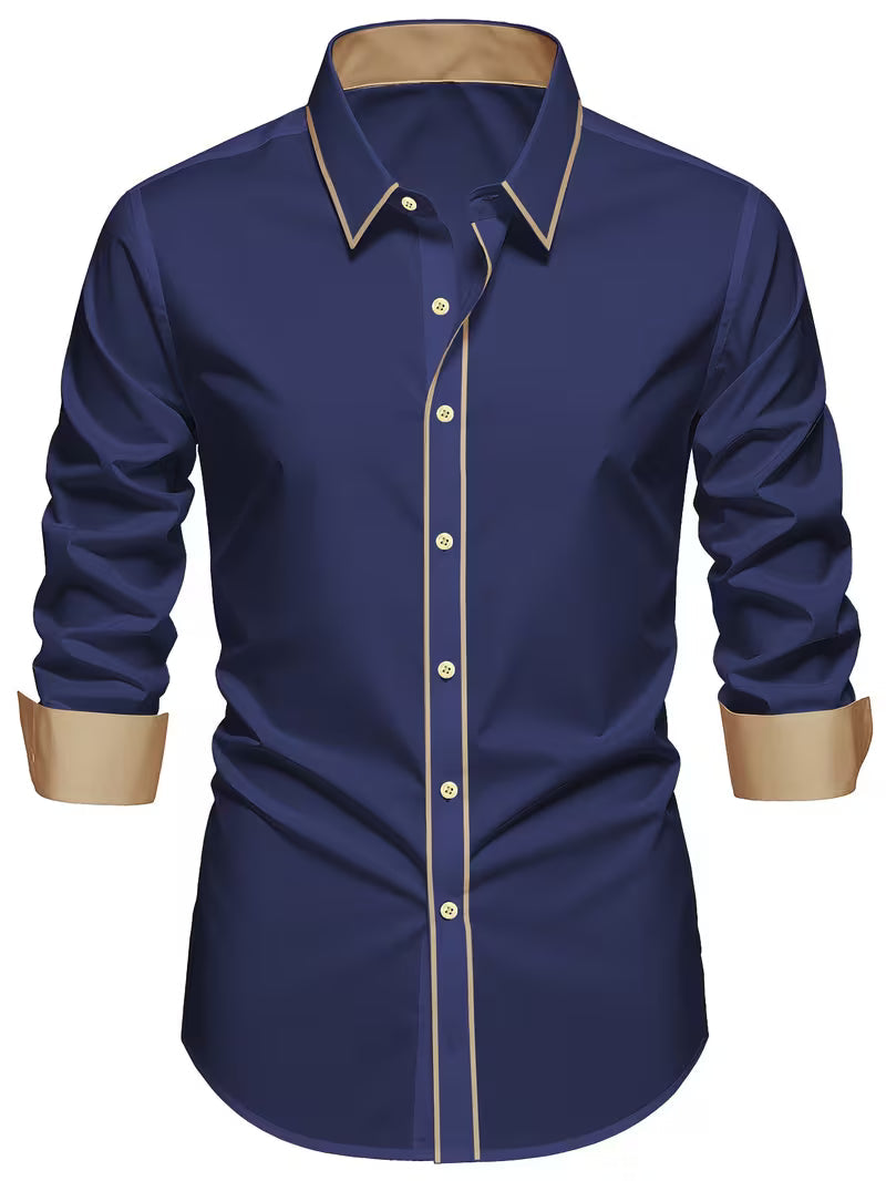 Daven - Camisa Informal De Corte Entallado