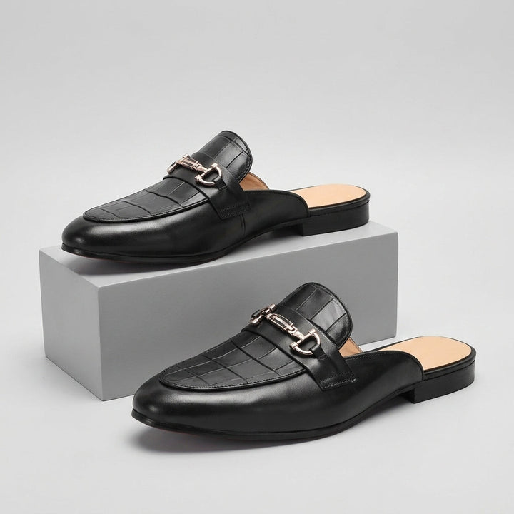 Idris - Zapatos De Cuero Sin Talón