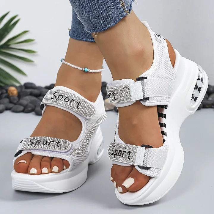 Terezie - Sandalias Ortopédicas De Moda Con Cristales