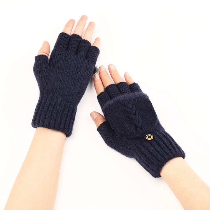 GloveGleam - Guantes Sin Dedos De Punto