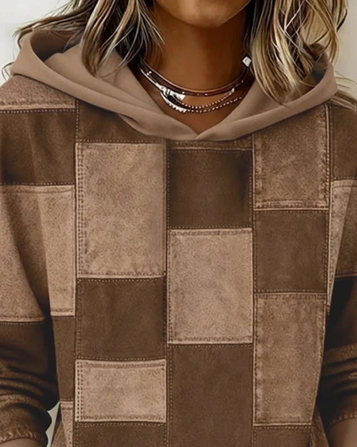 Yaralyn - Sudadera con Capucha de manga Larga y Estampado a Cuadros