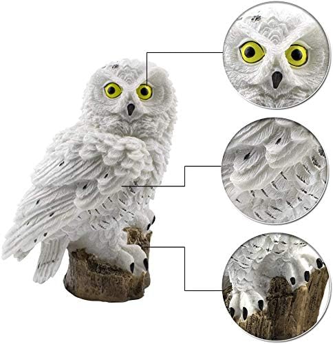 SolarOwl - Lámpara de jardín con Forma de Búho que Funciona con Energía Solar